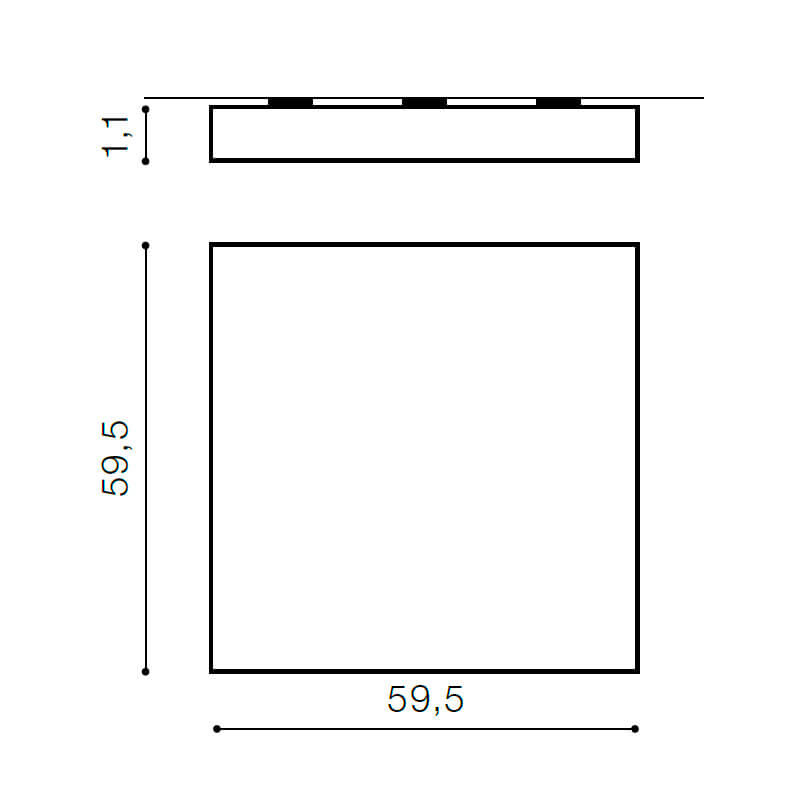 Накладной светильник Azzardo Panel 60 3000K AZ1272