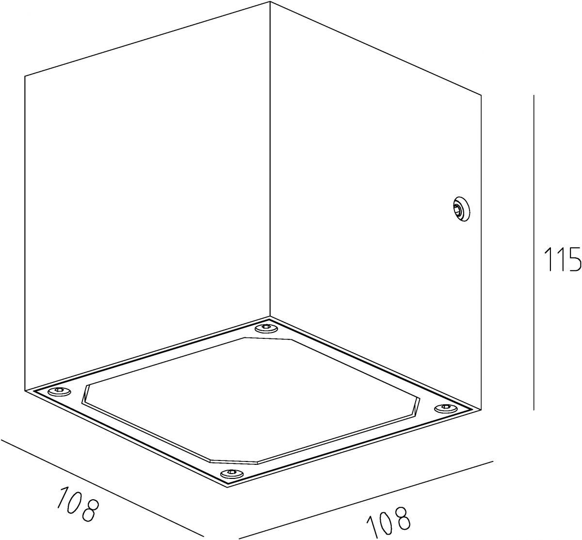 Уличный настенный светильник Deko-Light Cubodo 731026