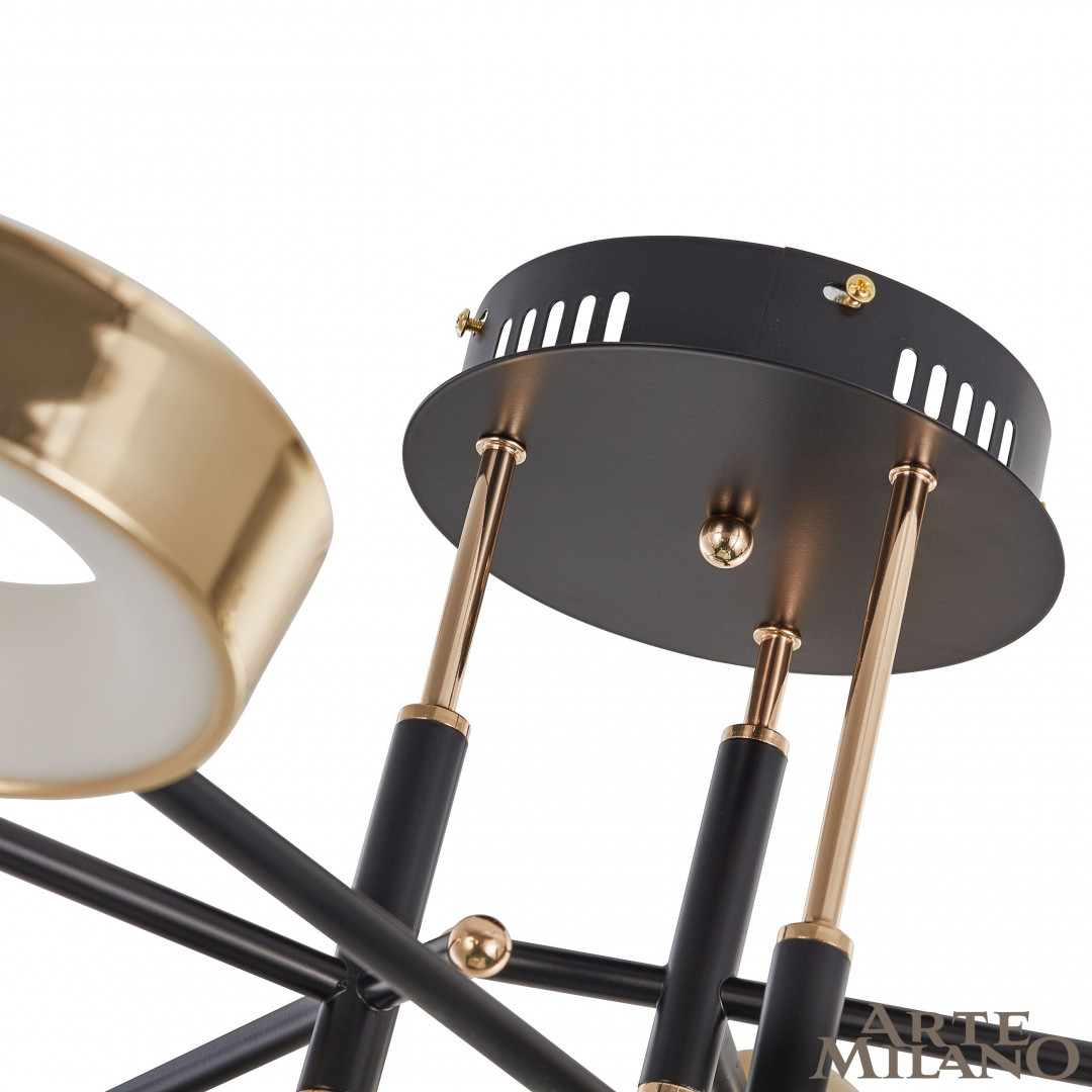 Потолочный светильник Arte Milano Ferrara 273299/6 BK/GD