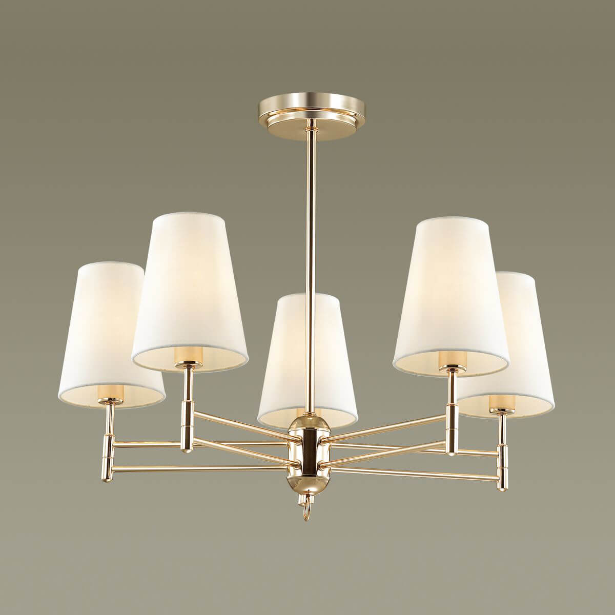 Подвесная люстра с тканевым абажуром Lumion Doris 4436/5C