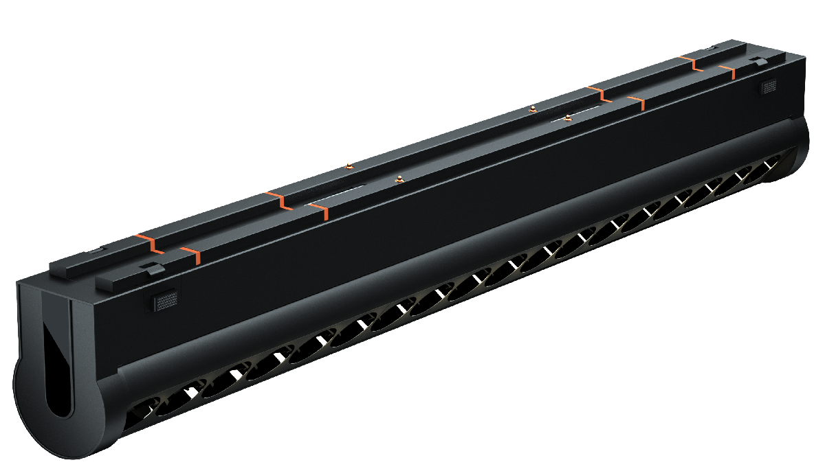 Трековый магнитный светильник iLedex Vision 4825-041-L305-18W-36DG-3000K-BK