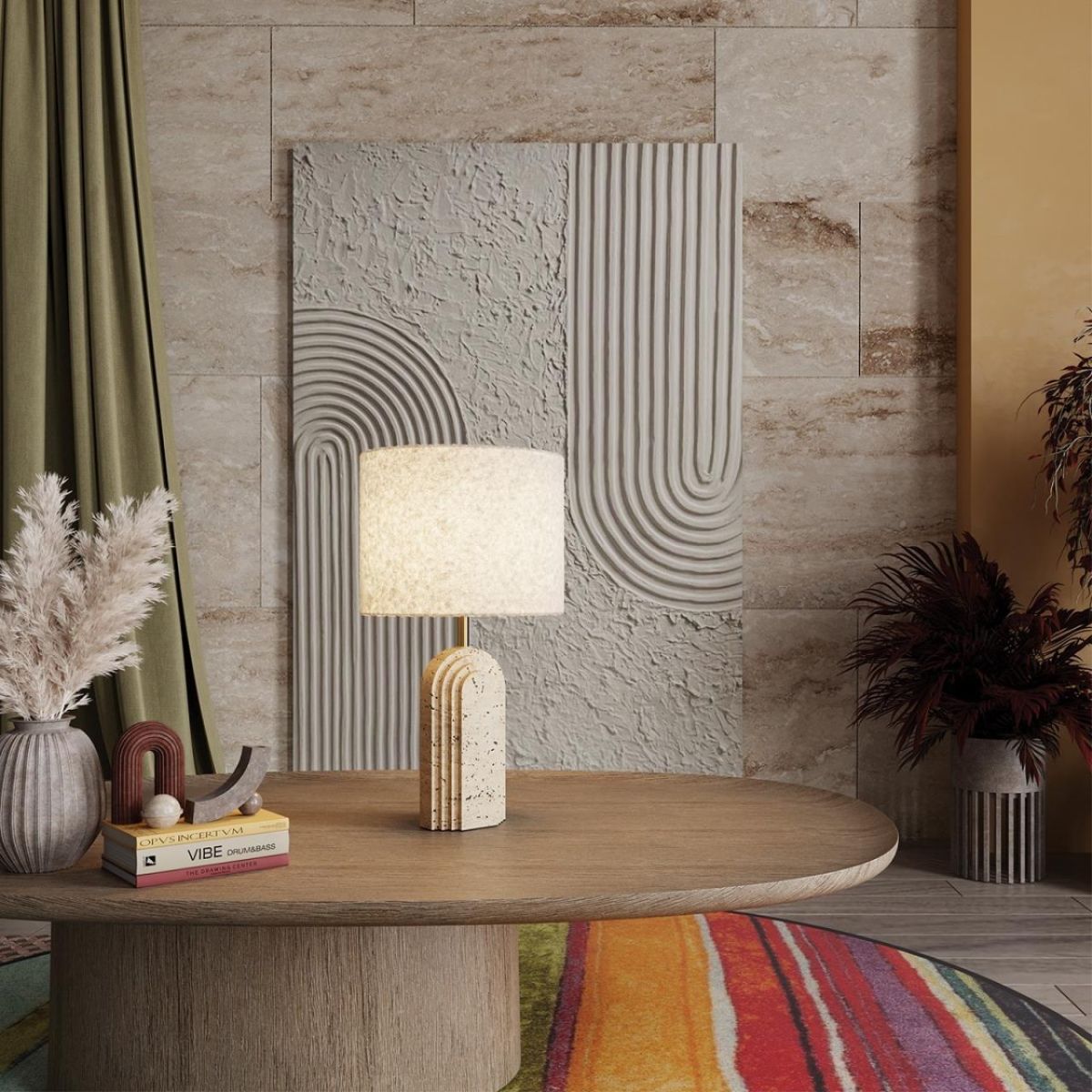 Настольная лампа Odeon Light Midcent Ondulato 7172/1T