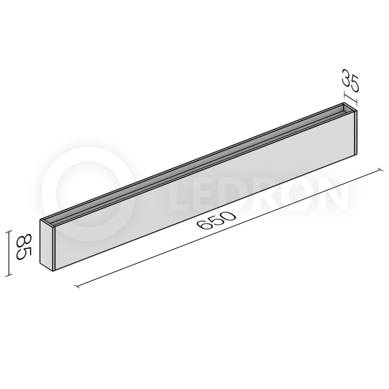 Светильник настенный LeDron GW-M066/65 WHITE 00000013258
