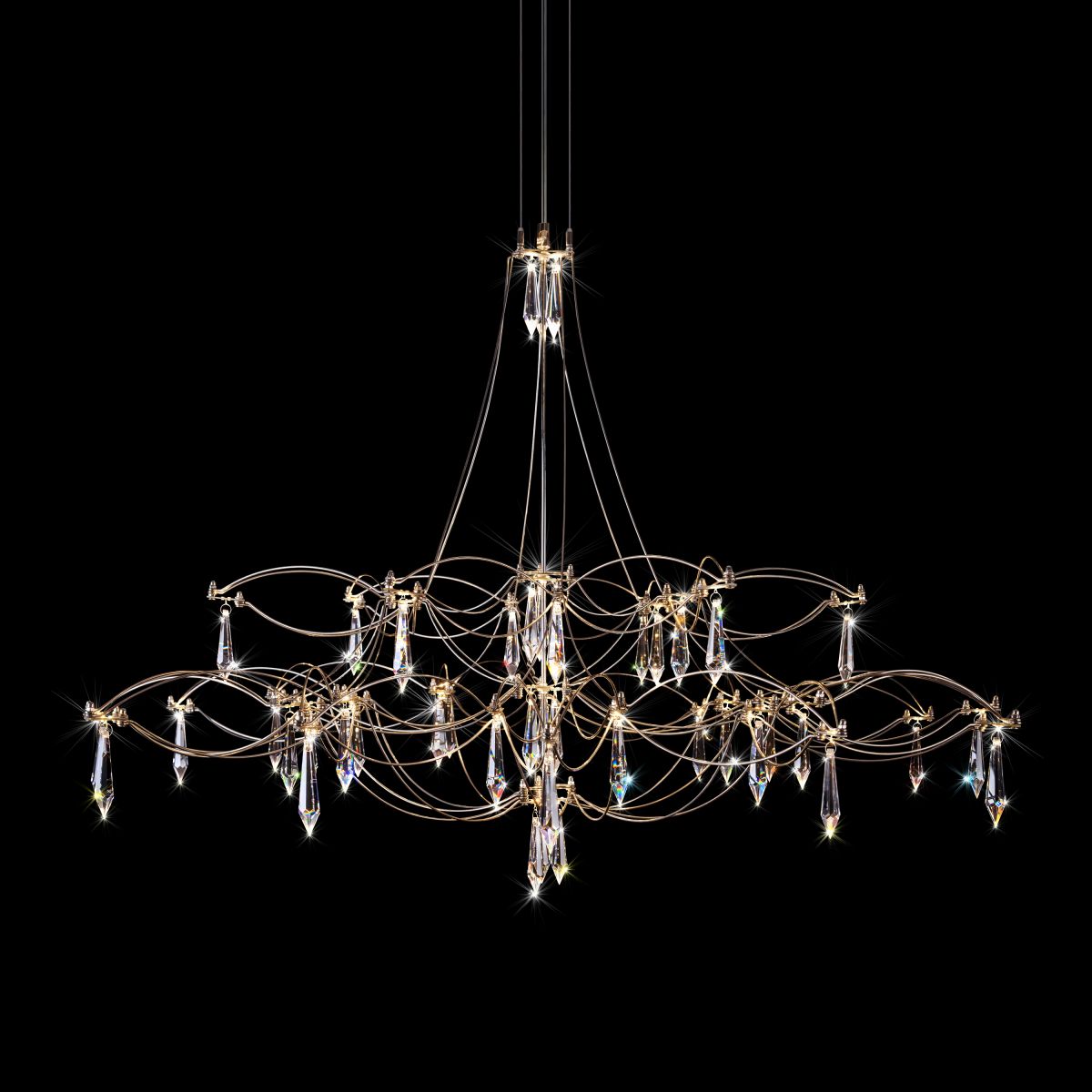 Подвесная светодиодная люстра Loft IT Mira 10590/1000 Silver Asfour