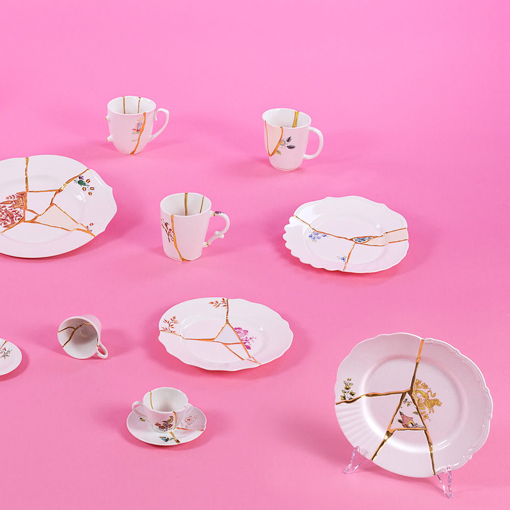 Блюдо Seletti Kintsugi 9655