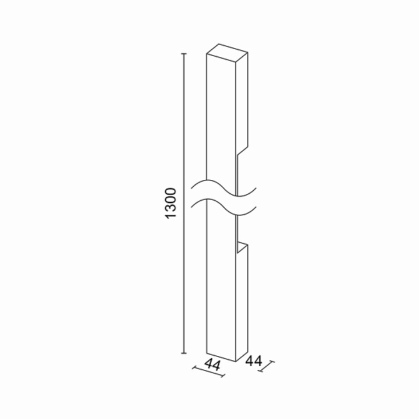 Настенный светодиодный светильник Ledron RAILING 1300 White 00000016703