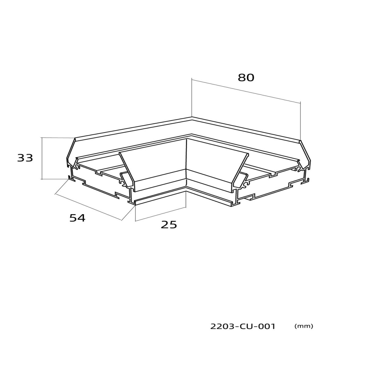 Коннектор для соединения треков под углом 90 Favourite Practica 2203-CU-001
