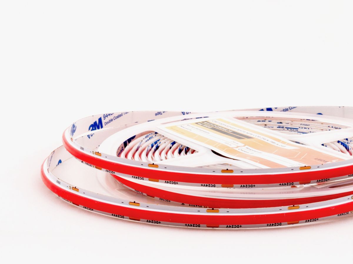 Светодиодная лента LEDS POWER NEW COB 256/м (11Вт/м) 24В красная 006345