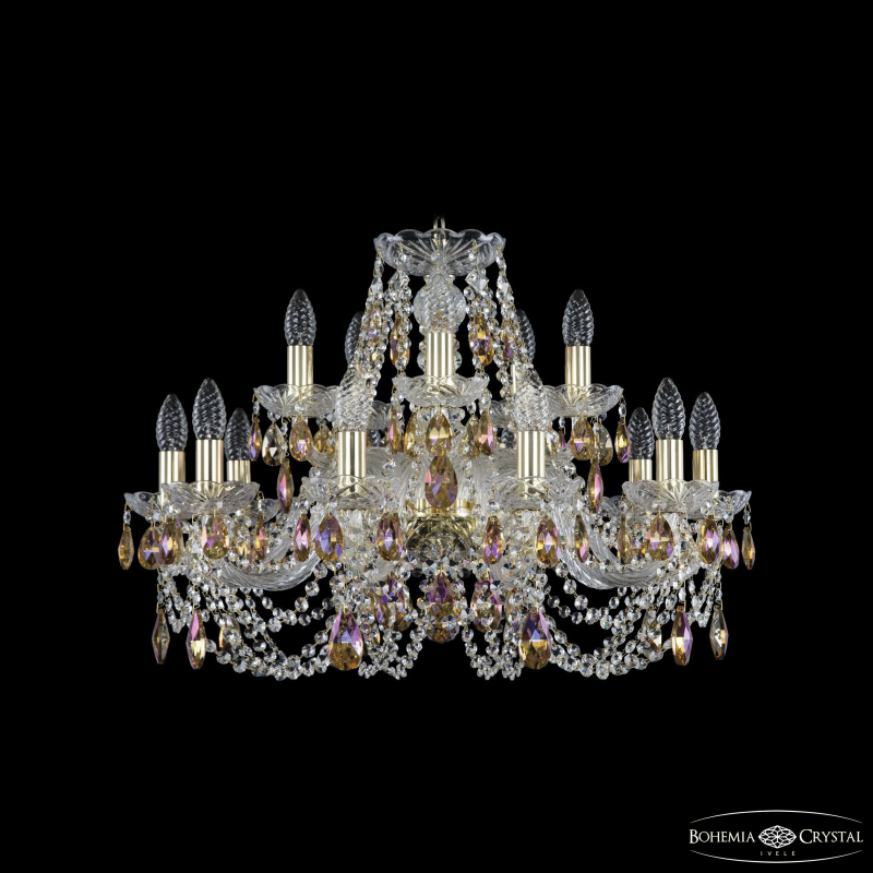 Подвесная люстра Bohemia Ivele Crystal 1406/10+5/240 G K777