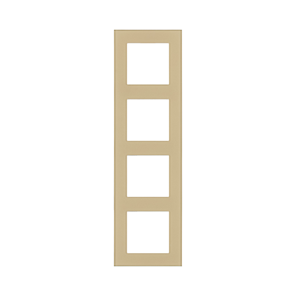 Рамка 4-постовая, стекло золотой Kollinger Asthetik AS4GD