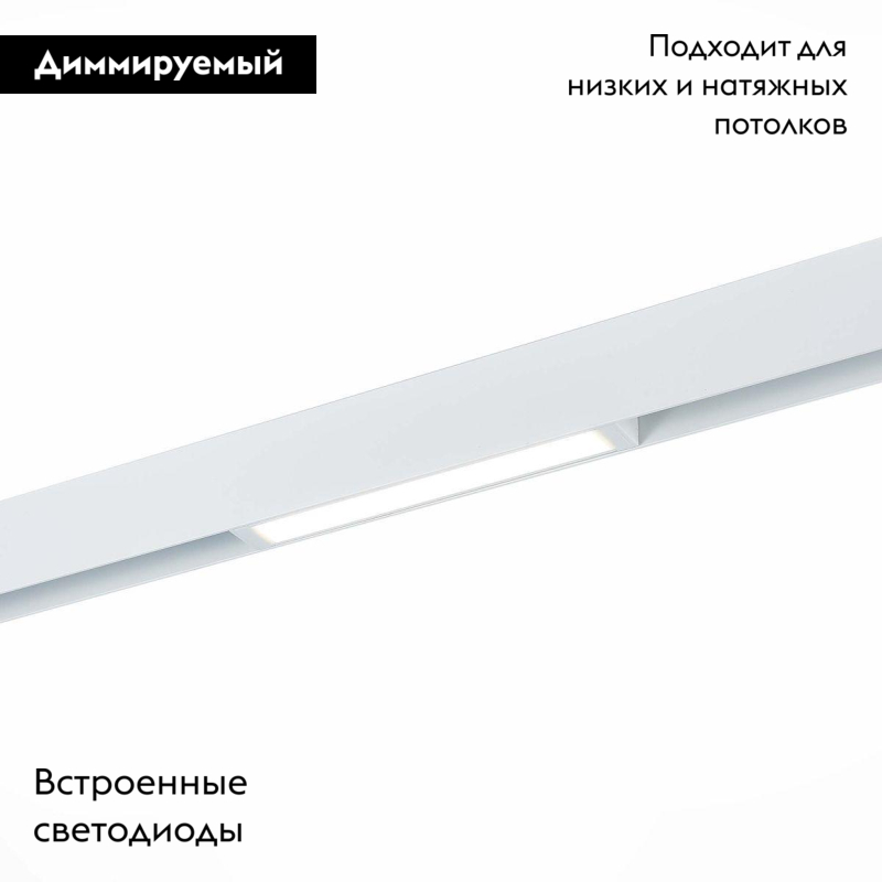 Трековый светодиодный светильник для магнитного шинопровода ST Luce ST657.596.09