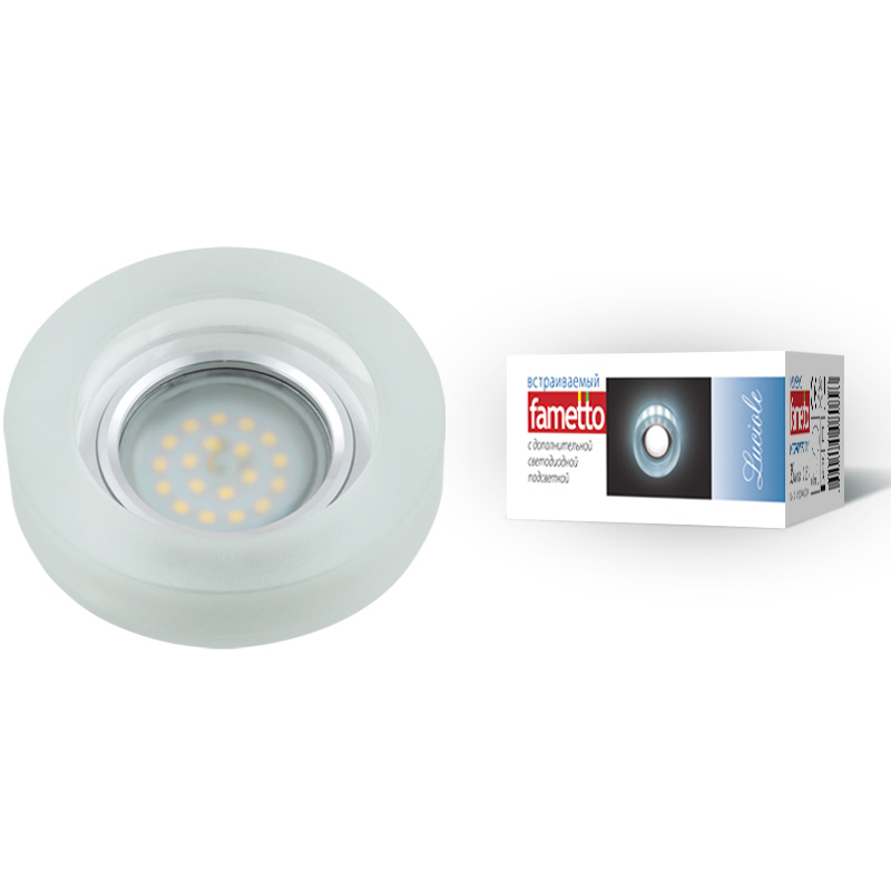 Встраиваемый светильник Fametto Luciole DLS-L110 GU5.3 CHROME/MATT CLEAR
