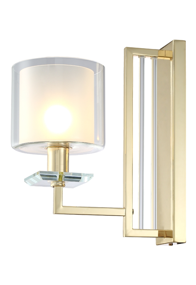 Бра на штанге Crystal Lux Nicolas AP1 Gold/White