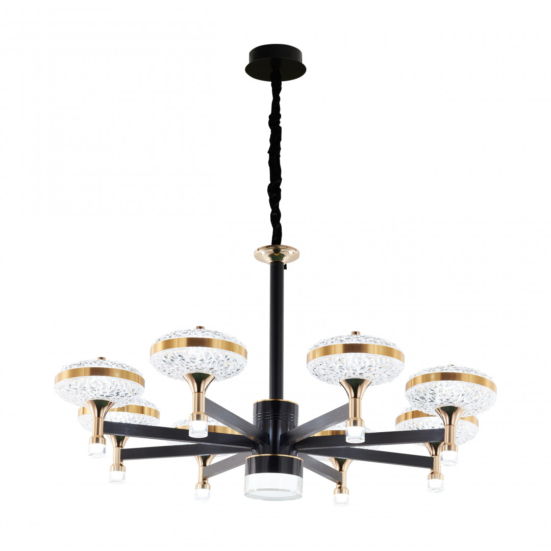 Подвесная светодиодная люстра Arte Milano Ferrara 273059/8 BK/GD