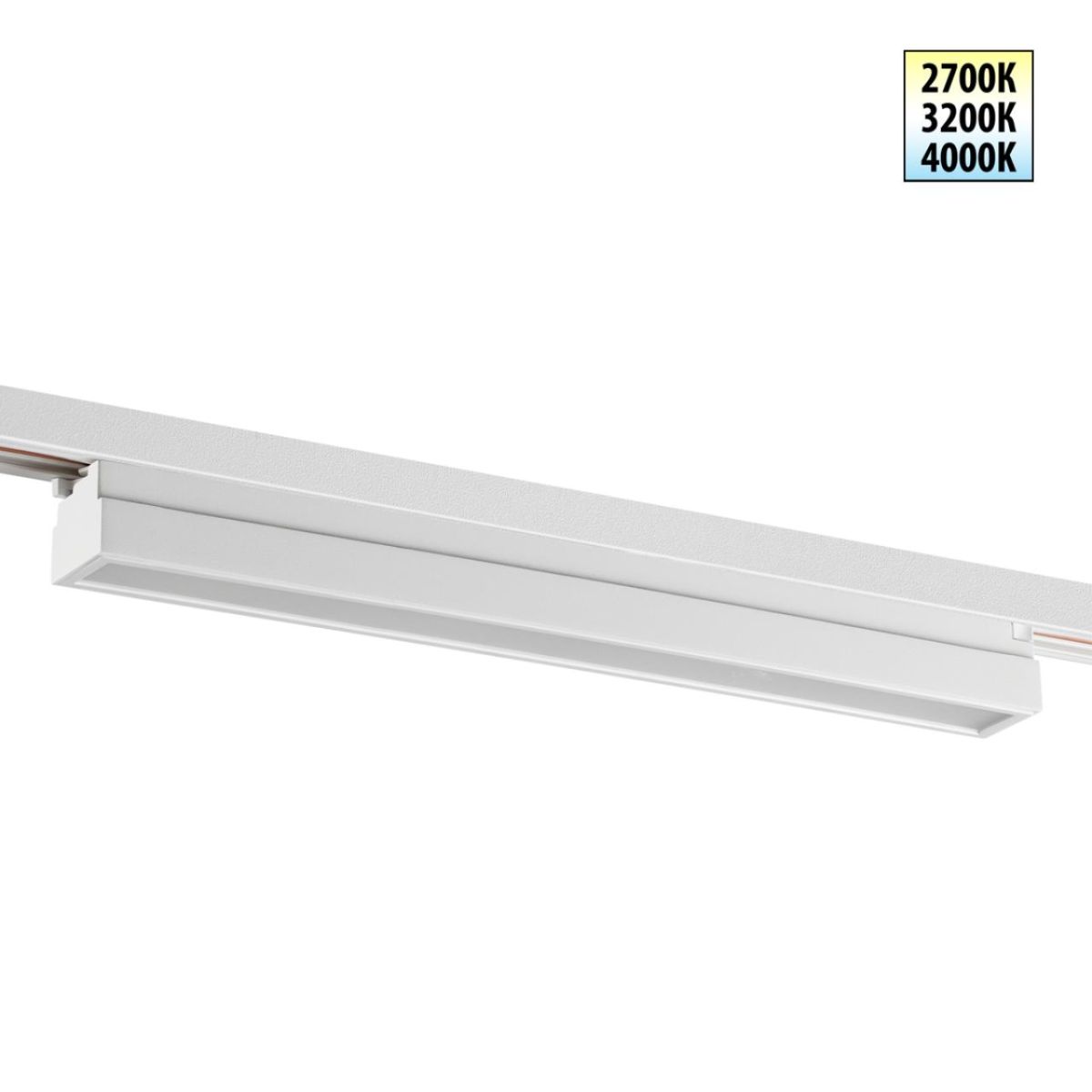 Трековый однофазный двухжильный светильник с переключателем цветовой температуры Novotech Port Iter 359786