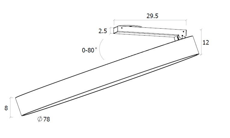 Спот DesignLed UF034-80-WH-NW 003009