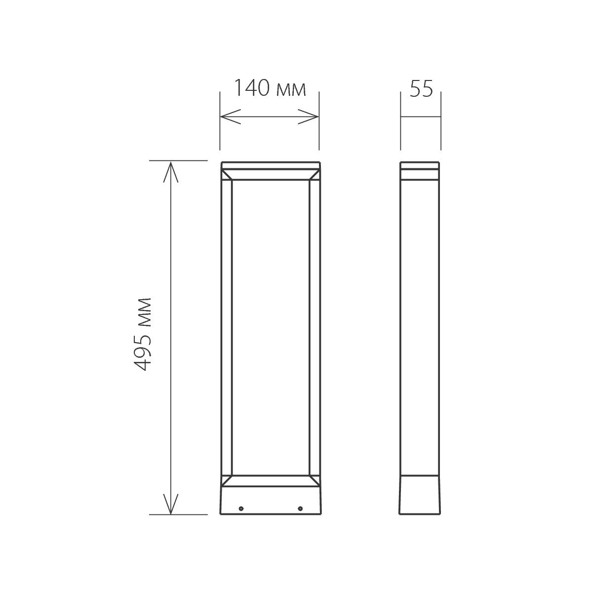 Уличный светодиодный светильник Elektrostandard 1612 Techno LED графит Astar F 4690389086168