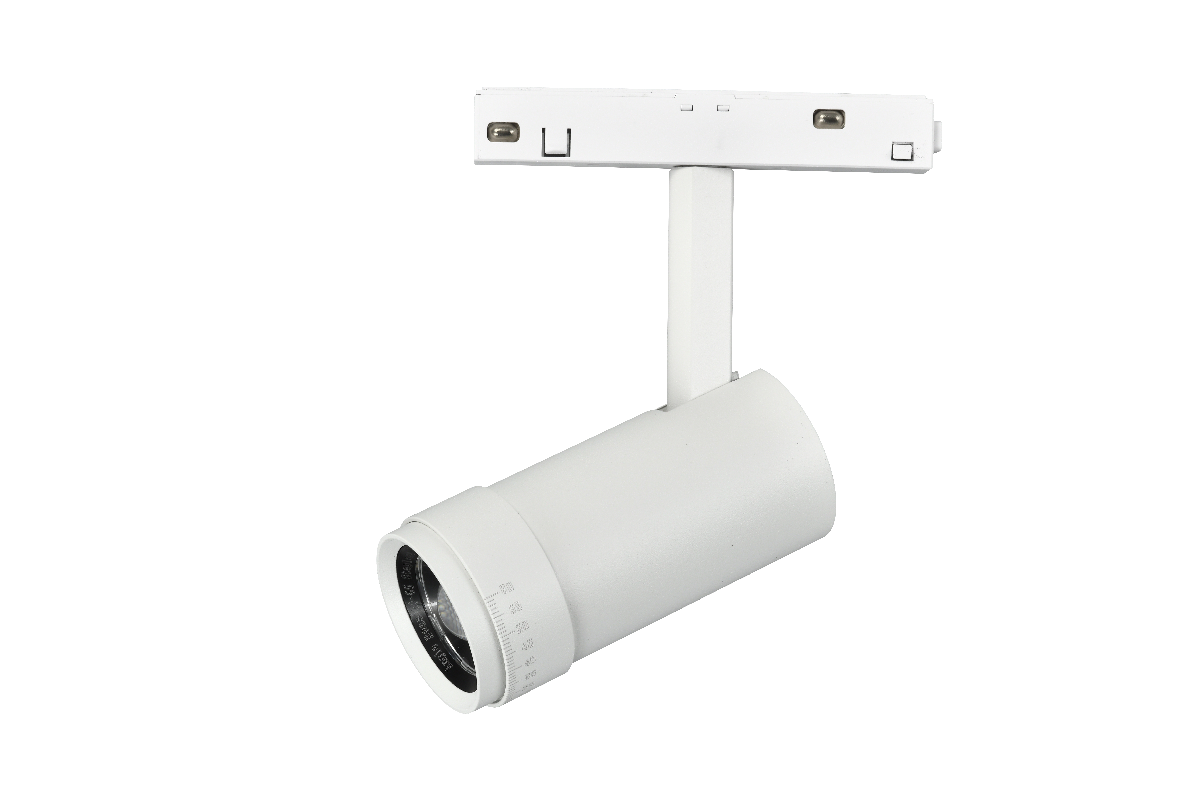 Трековый магнитный светильник iLedex Vision ZOOM 4822-020-D47-10W-10/60DG-3000K-WH