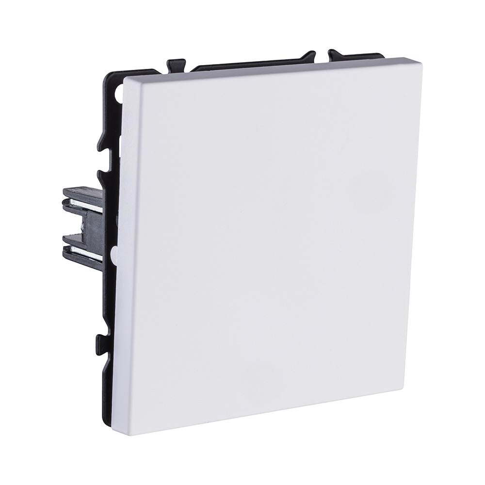 Выключатель кнопочный 1-клавишный 10А/250В, белый глянцевый Kollinger Eclipse EC-006WG