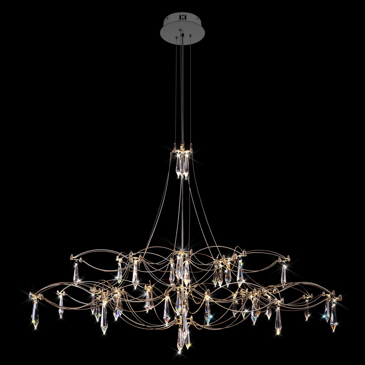 Подвесная светодиодная люстра Loft IT Mira 10590/1000 Silver Asfour