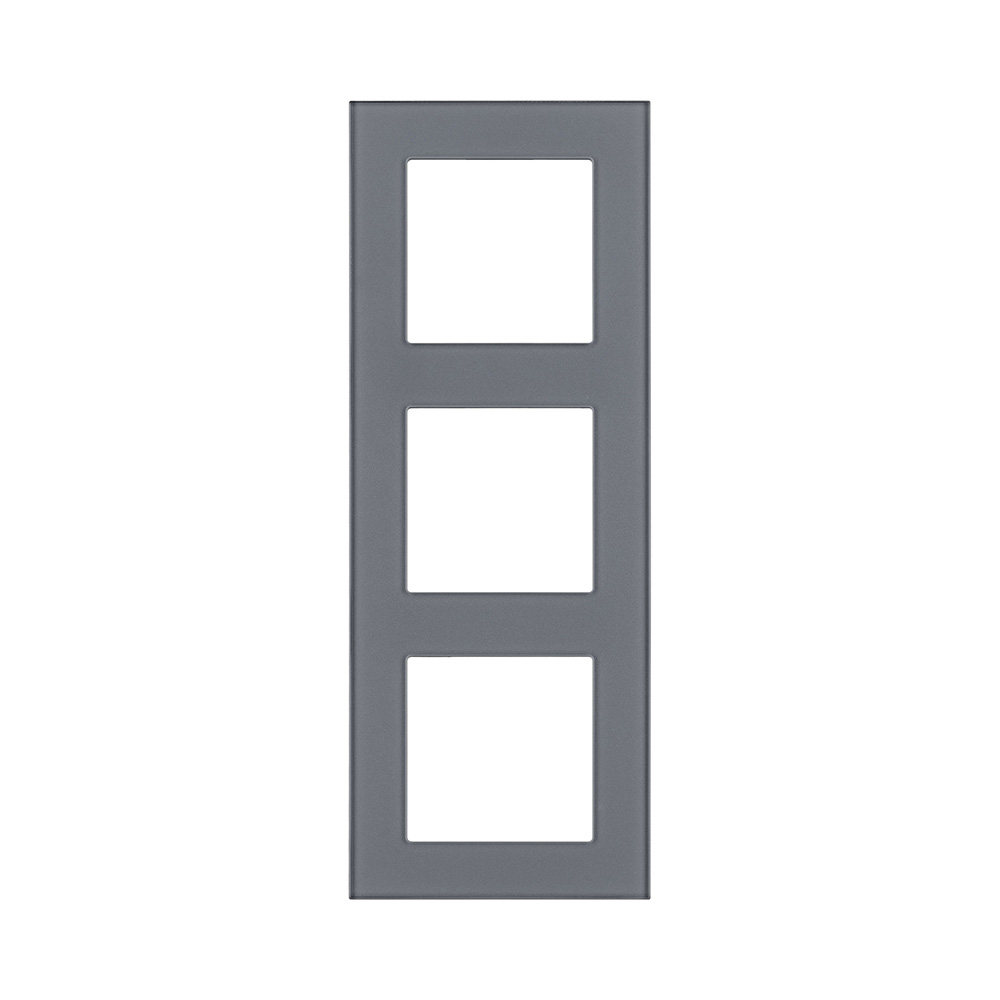 Рамка 3-постовая, стекло серый Kollinger Asthetik AS3GY