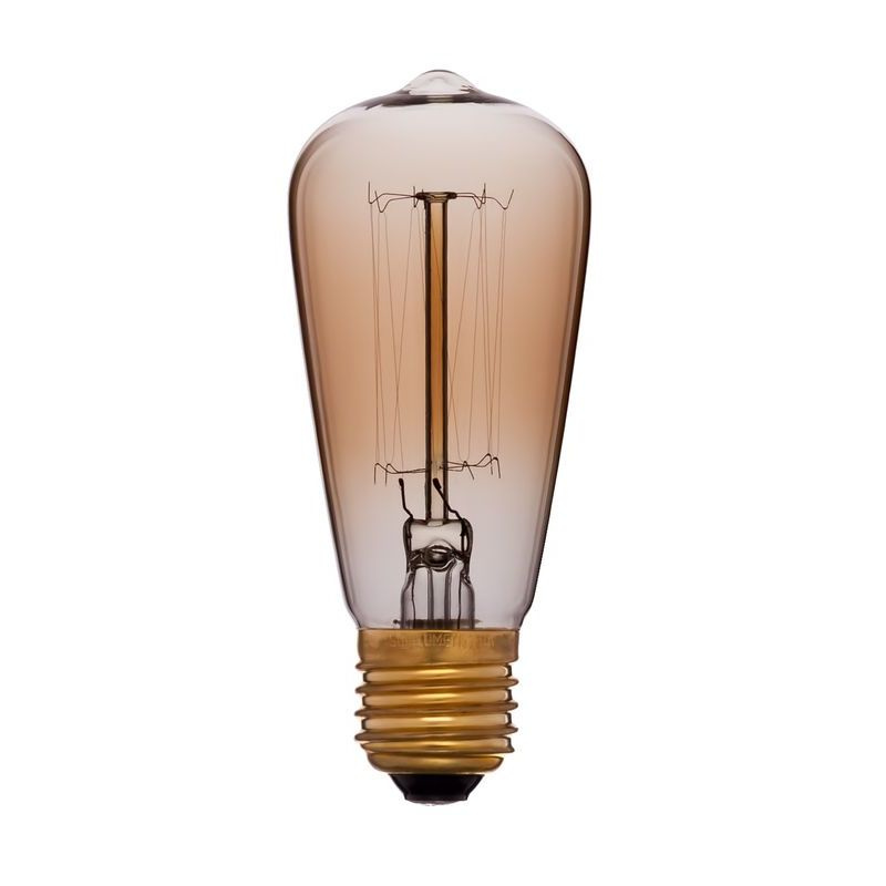 Лампа накаливания Sun Lumen E27 40W золотая 051-897