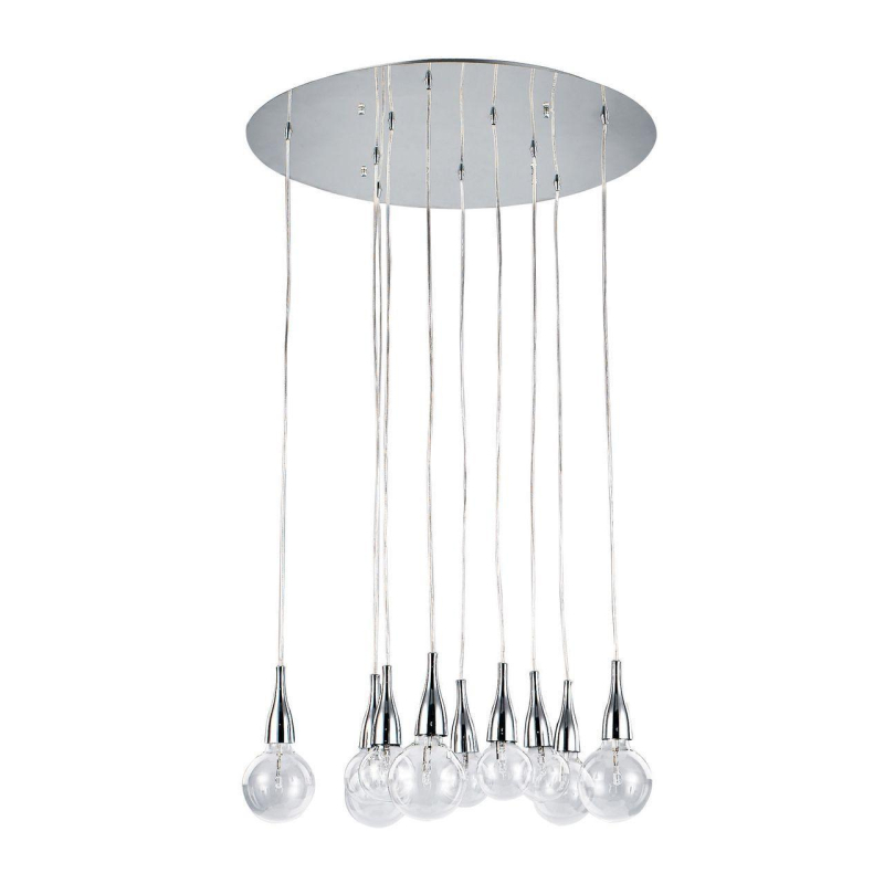 Подвесная люстра Ideal Lux Minimal SP10 Cromo 093833