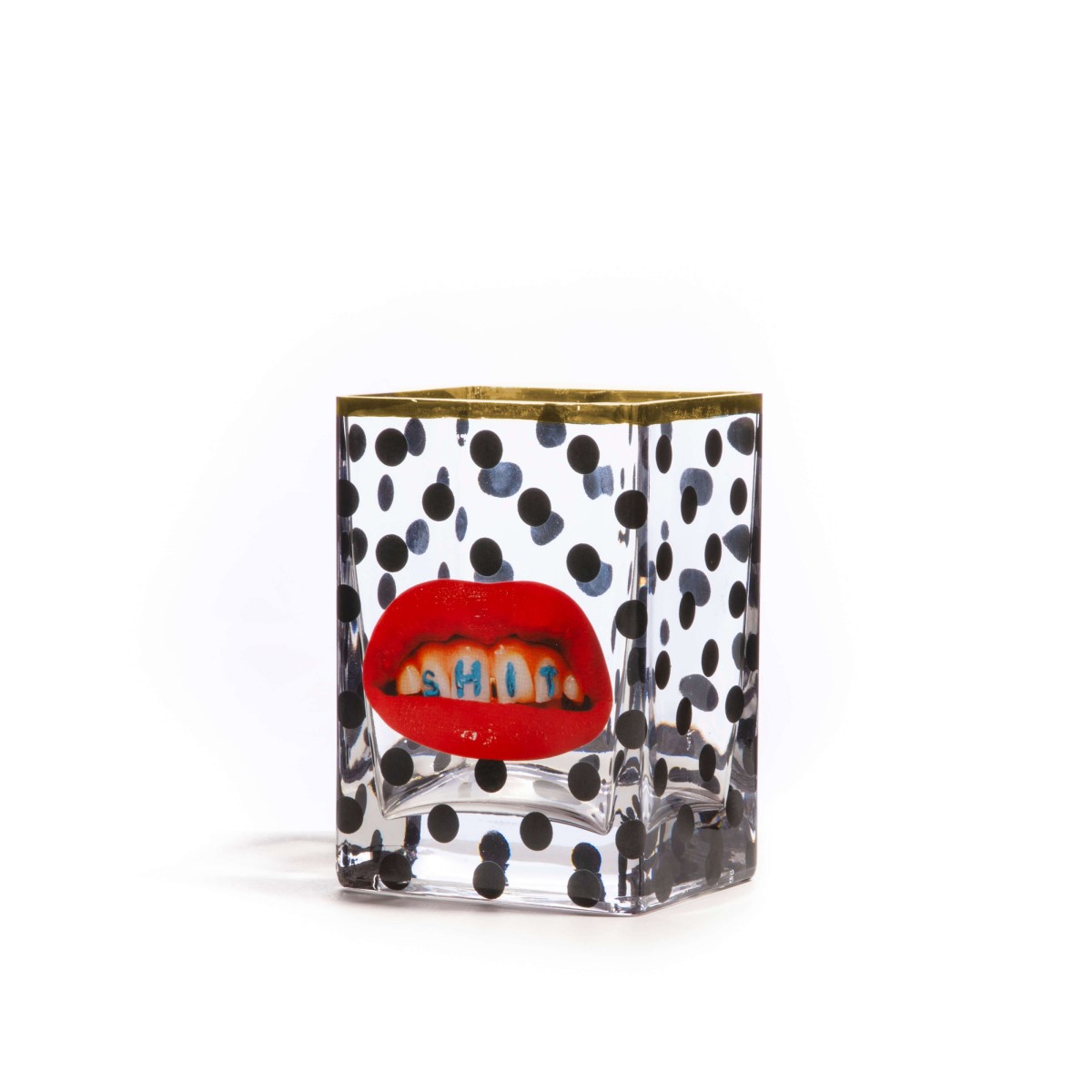 Ваза Shit Pois Small Seletti Toiletpaper Glass Vase 14120
