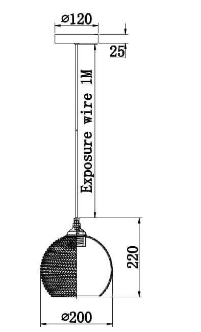 Подвесной светильник Rivoli Mod 3034-201 Б0037686