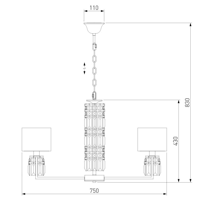 Подвесная люстра Eurosvet Zaffiro 10129/8 золото/прозрачный хрусталь Strotskis Smart (10099/8)