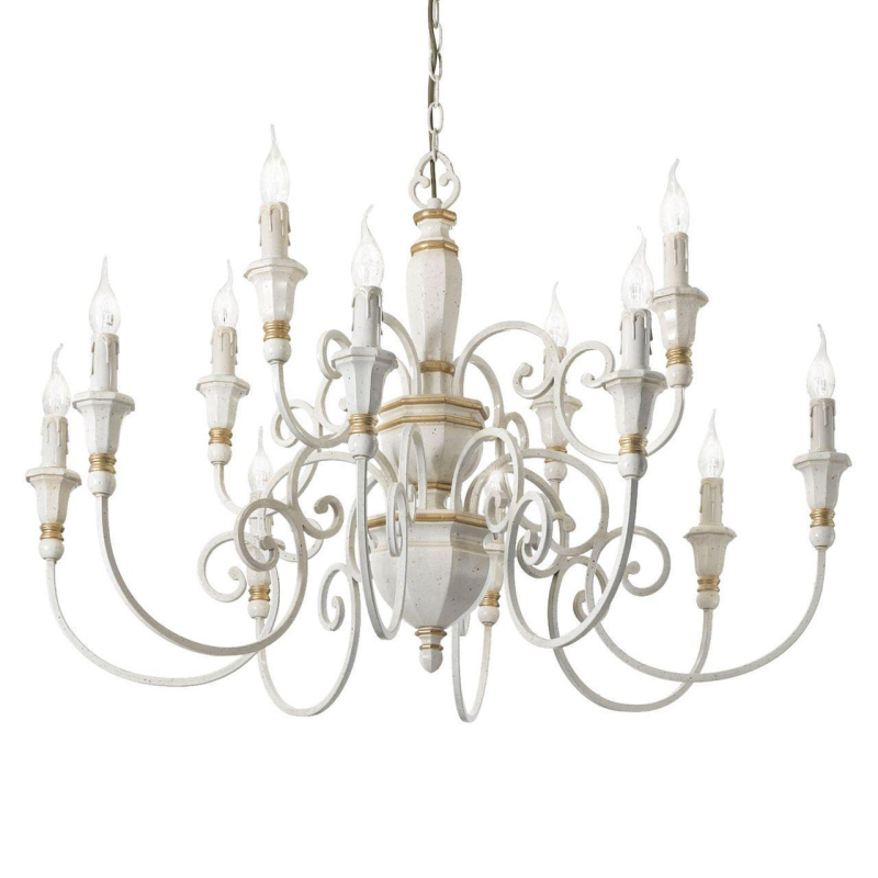 Подвесная люстра Ideal Lux Palio SP12 Bianco 093789