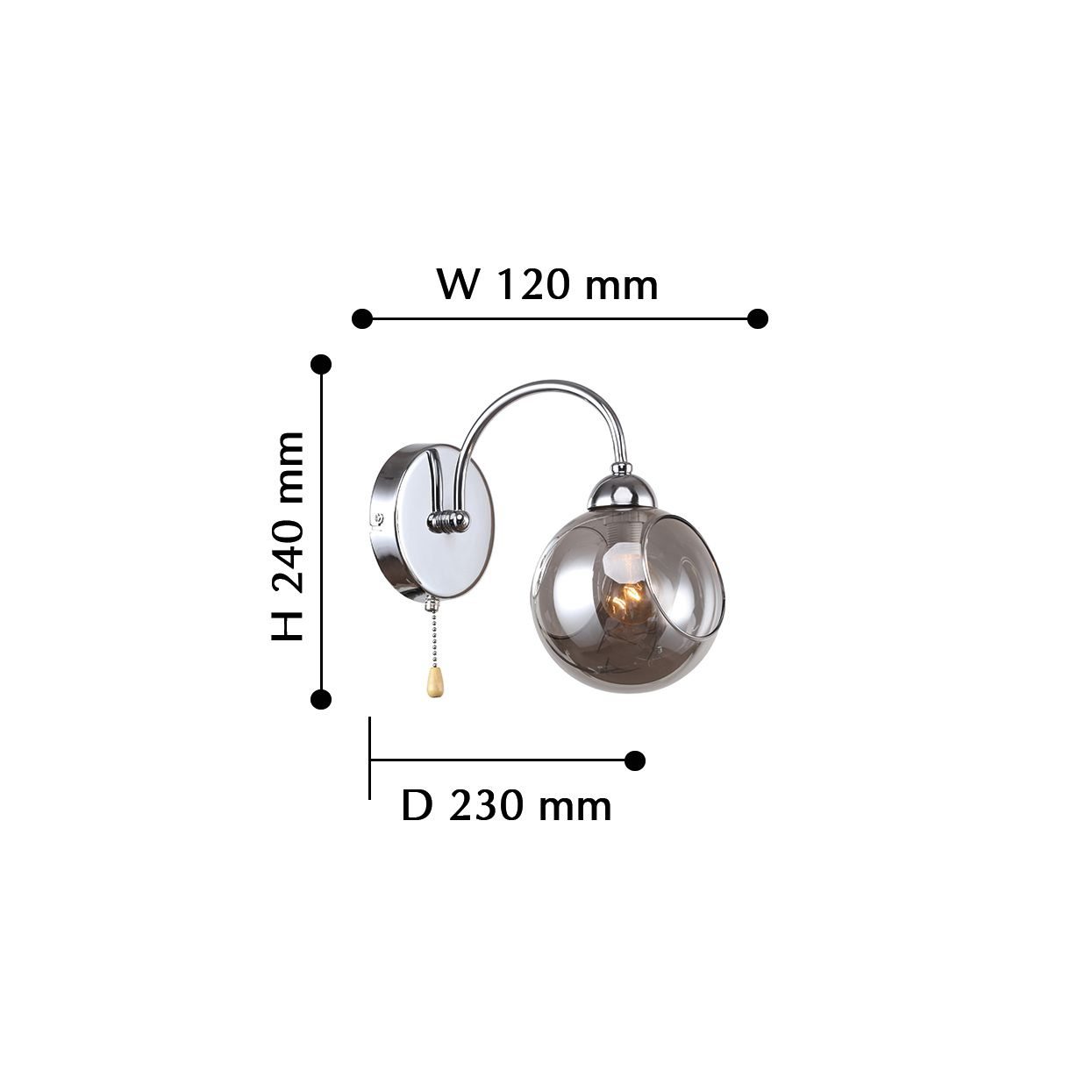 Бра серое F-Promo Rimula 2342-1W