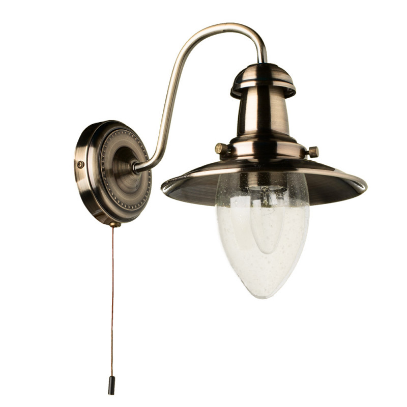 Бра с выключателем на корпусе Arte Lamp Fisherman A5518AP-1AB