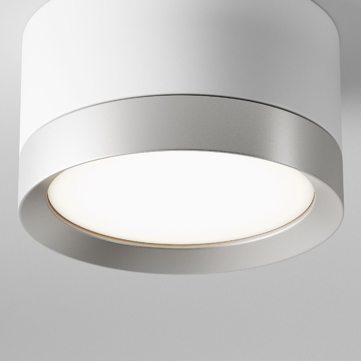 Потолочный светильник цилиндр Maytoni Technical Hoop C086CL-GX53-SRD-WS