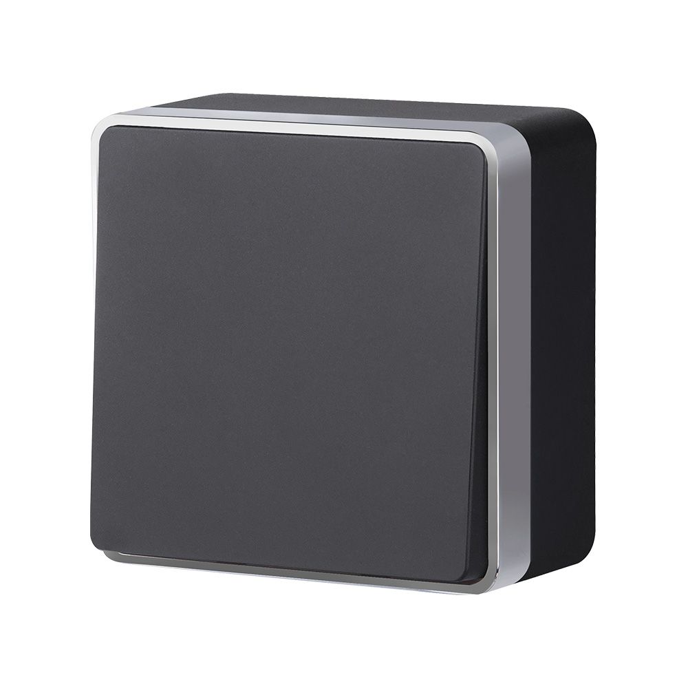 Выключатель одноклавишный Werkel Gallant (черный с серебром) W5010034 4690389163777 a051160