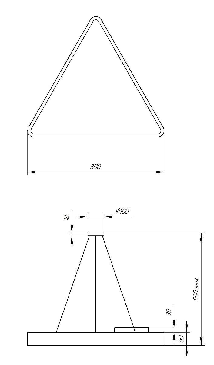 Подвесной светильник Эра Geometria SPO-152-W-40K-048 Б0050576