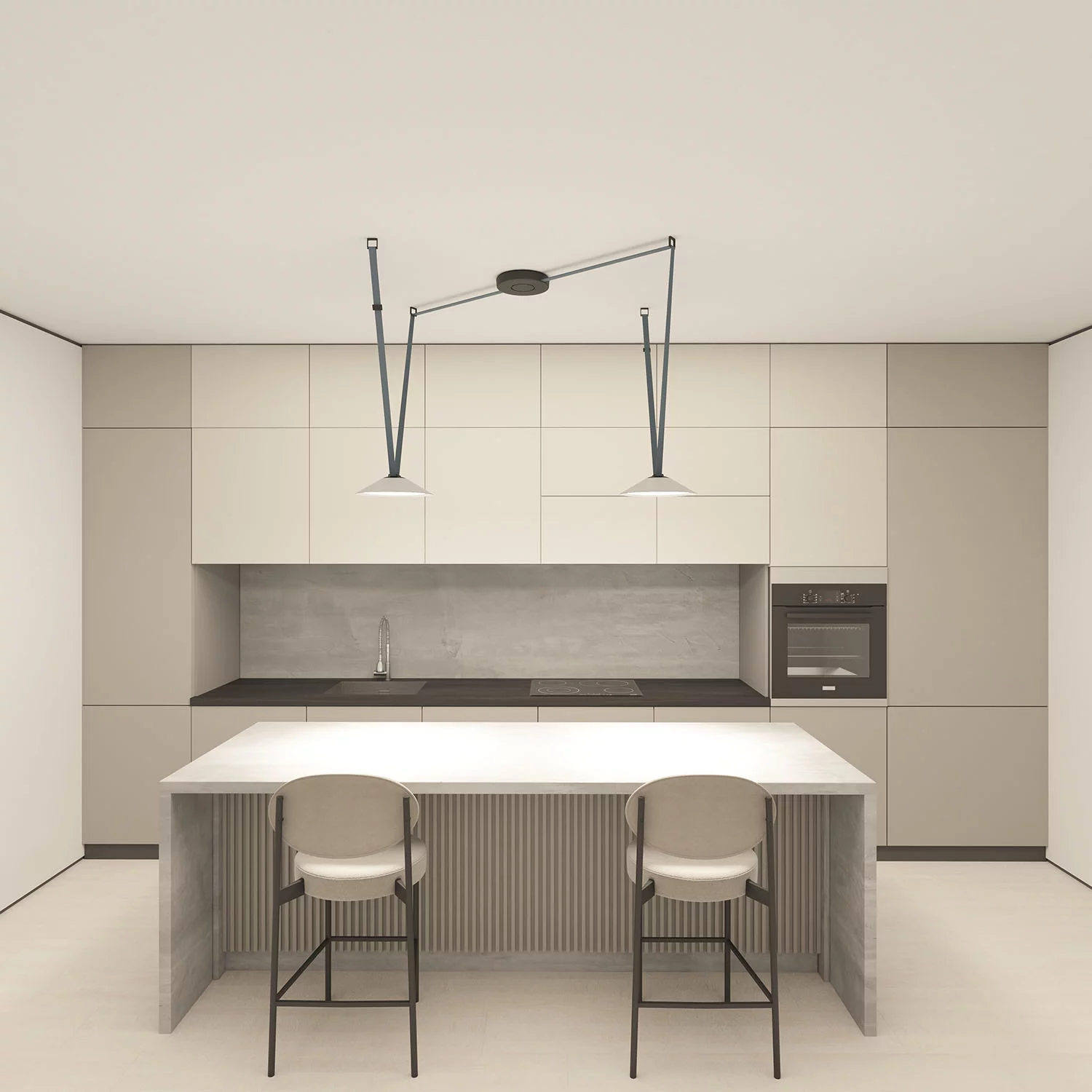 Трековый однофазный светильник Denkirs Belty flow DK5564-WH+BK в Москве
