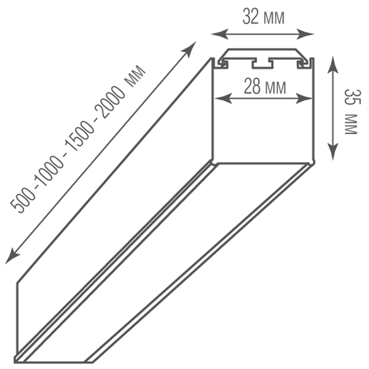 Потолочный светильник Donolux Led Line On DL18506C100WW30L3