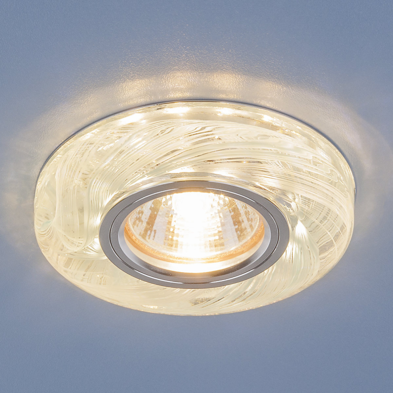Встраиваемый светильник Elektrostandard 2191 MR16 CL/BL прозрачный/голубой 4690389096112