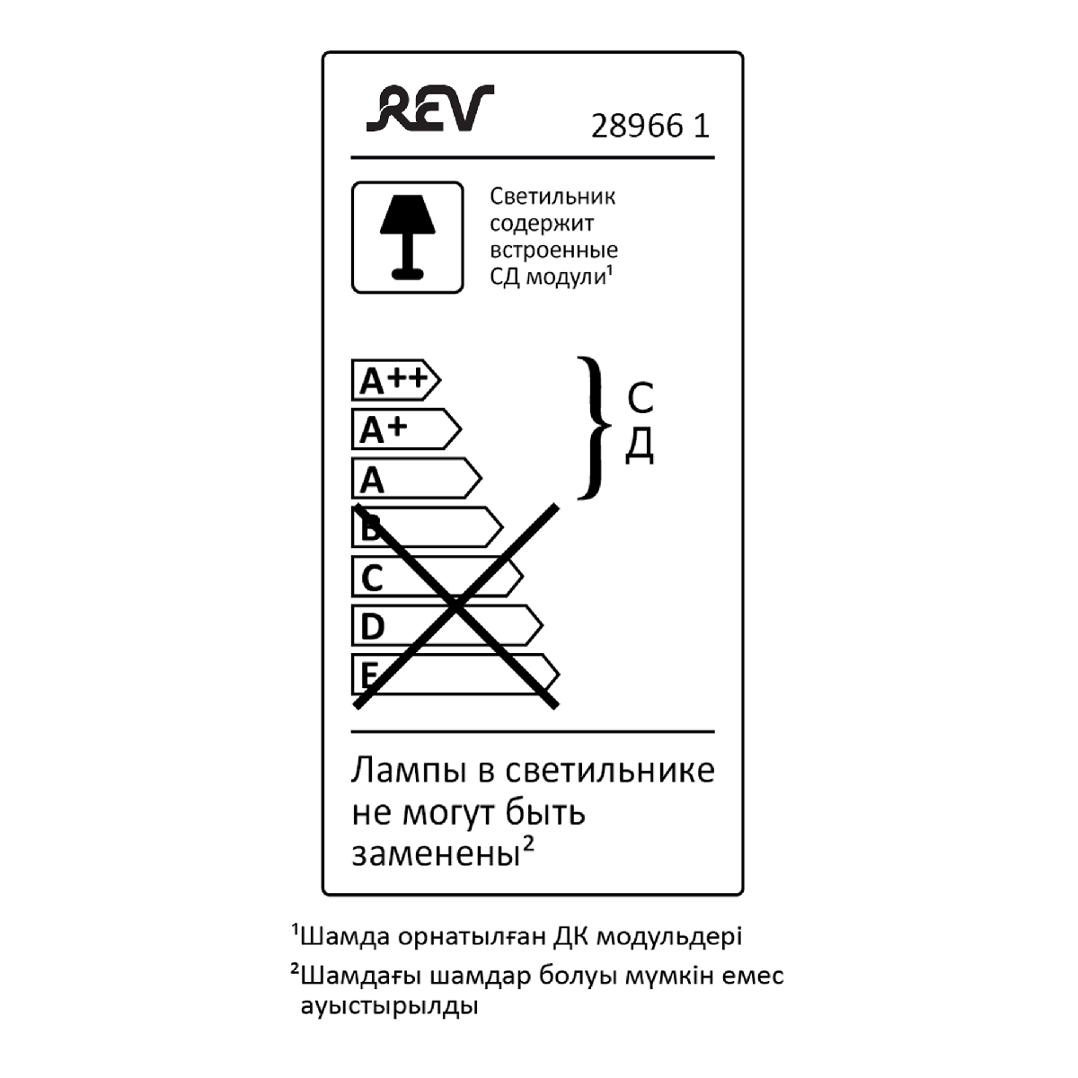 Панель светодиодная REV Slim Quadro 28966 1