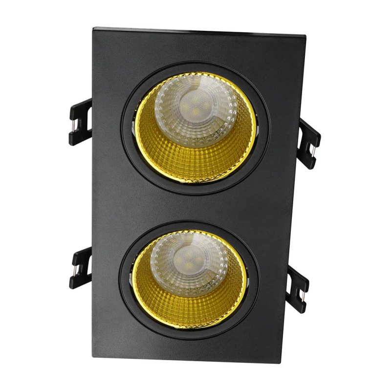Встраиваемый светильник Denkirs DK3072-BK+YE