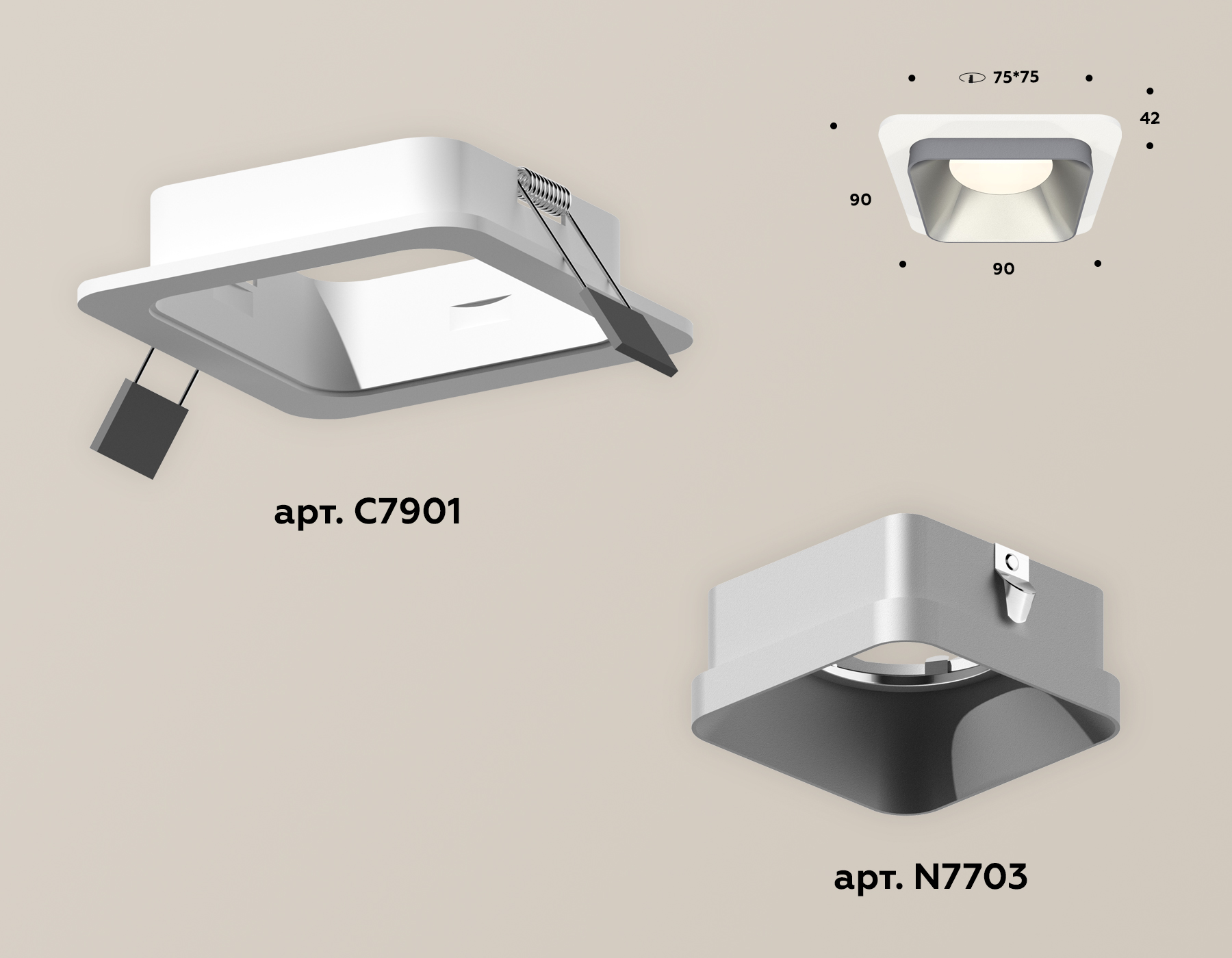 Встраиваемый светильник Ambrella Light Techno XC7901003 (C7901, N7703)