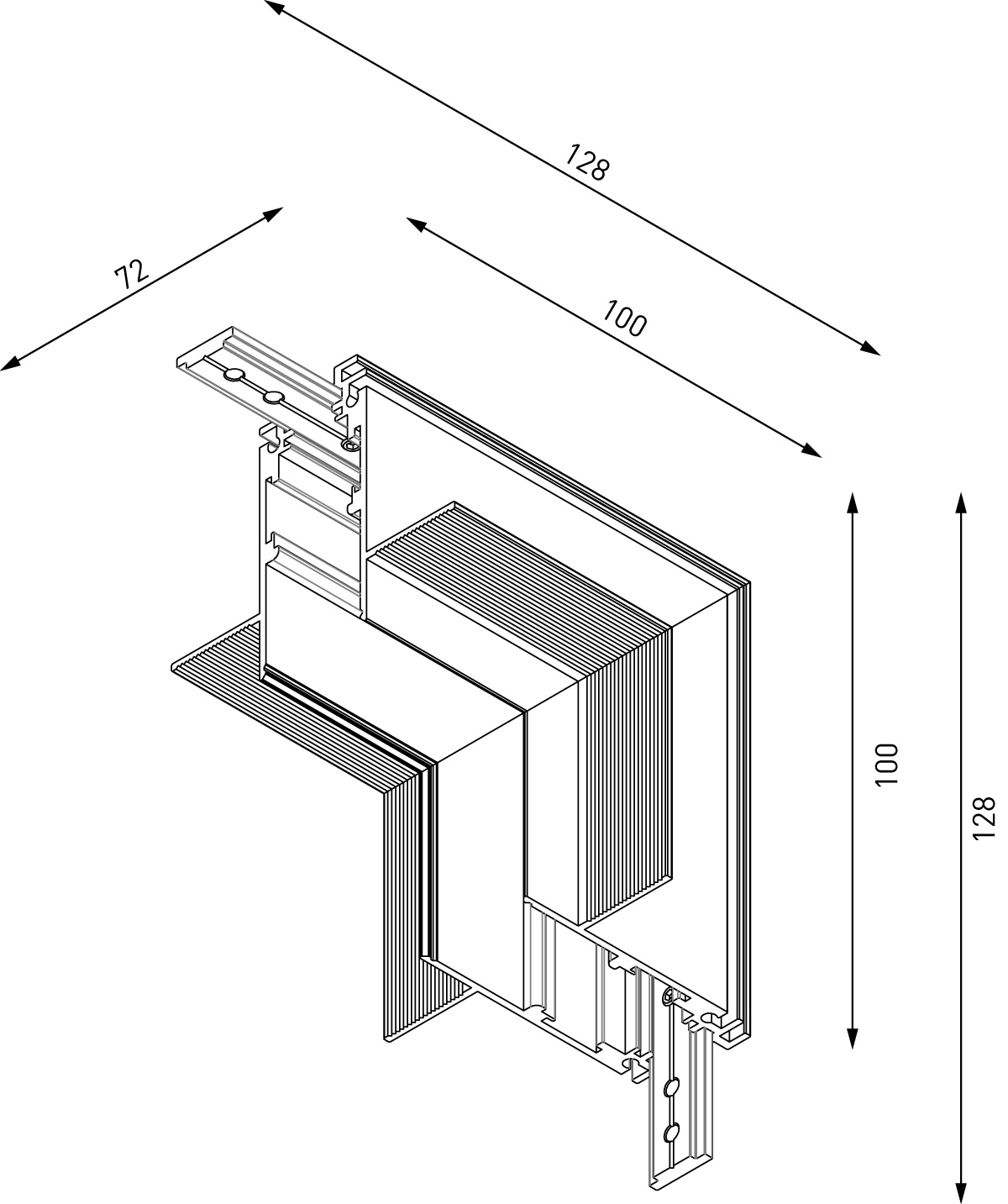 Коннектор угловой внутренний Lumker SY-LINK-INT-T1-WH 013619