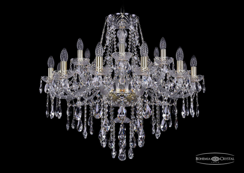 Подвесная люстра Bohemia Ivele 1415/12+6/300/G
