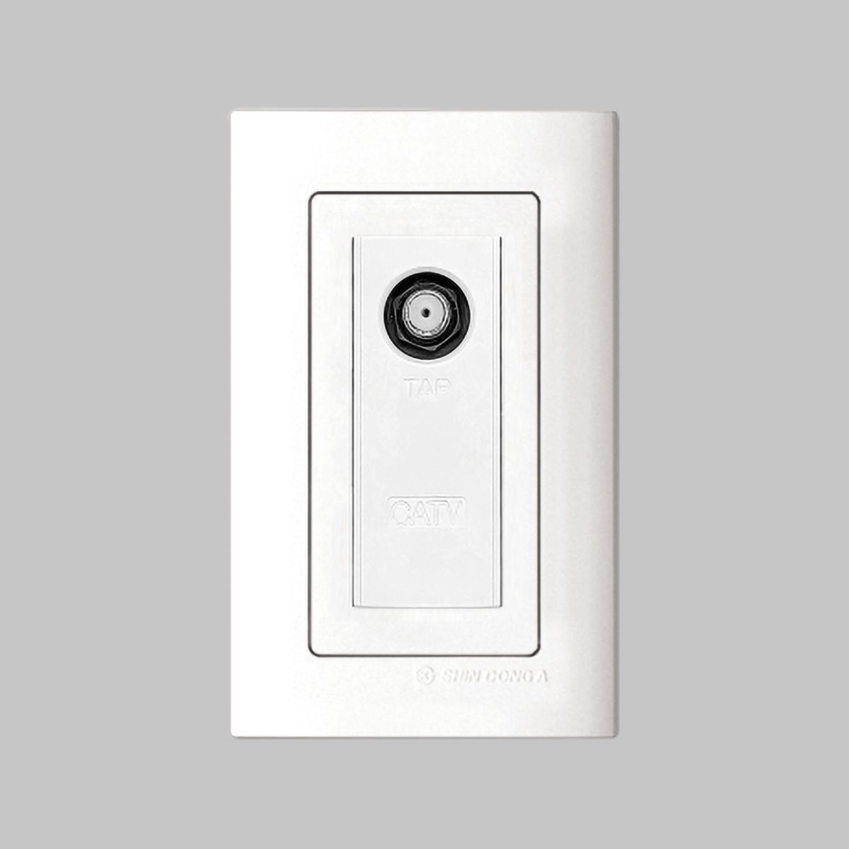 Розетка телевизионная CATV 5dB SHIN DONG-A Laon WLO-1325-WH