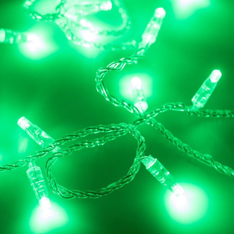 Светодиодная гирлянда Arlight ARD-String-Classic-10000-Clear-100LED-Std Green 025785