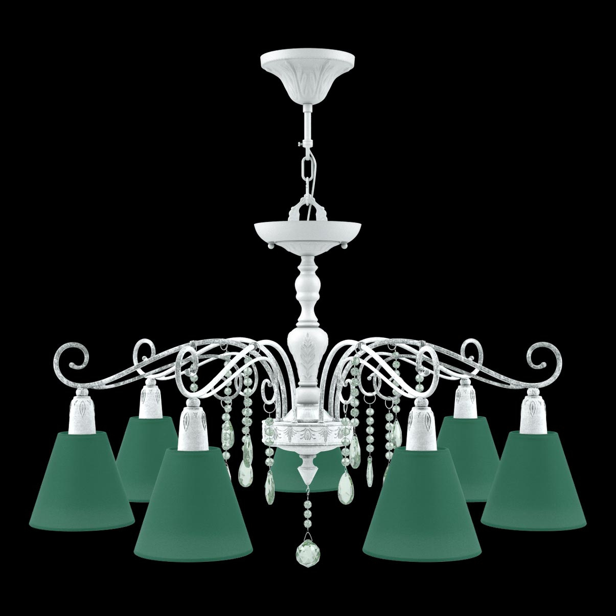Подвесная люстра Lamp4you Provence E4-07-WM-LMP-O-29-CRL-E4-07-GR-DN