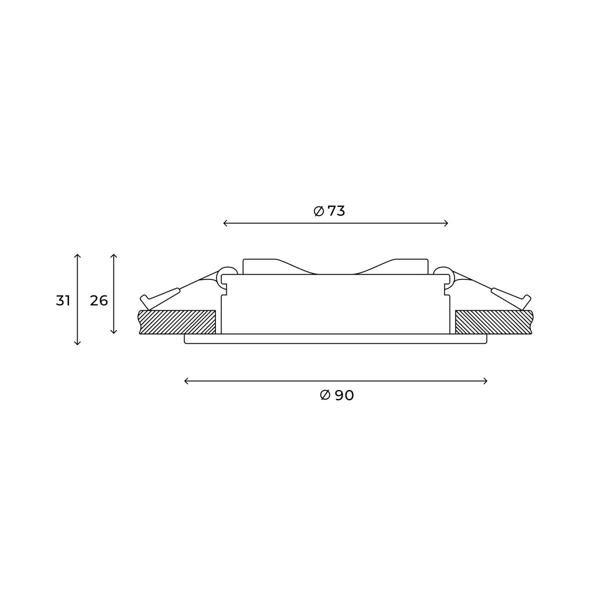 Точечный светильник Hesby Lighting Harstad HSBL_0216