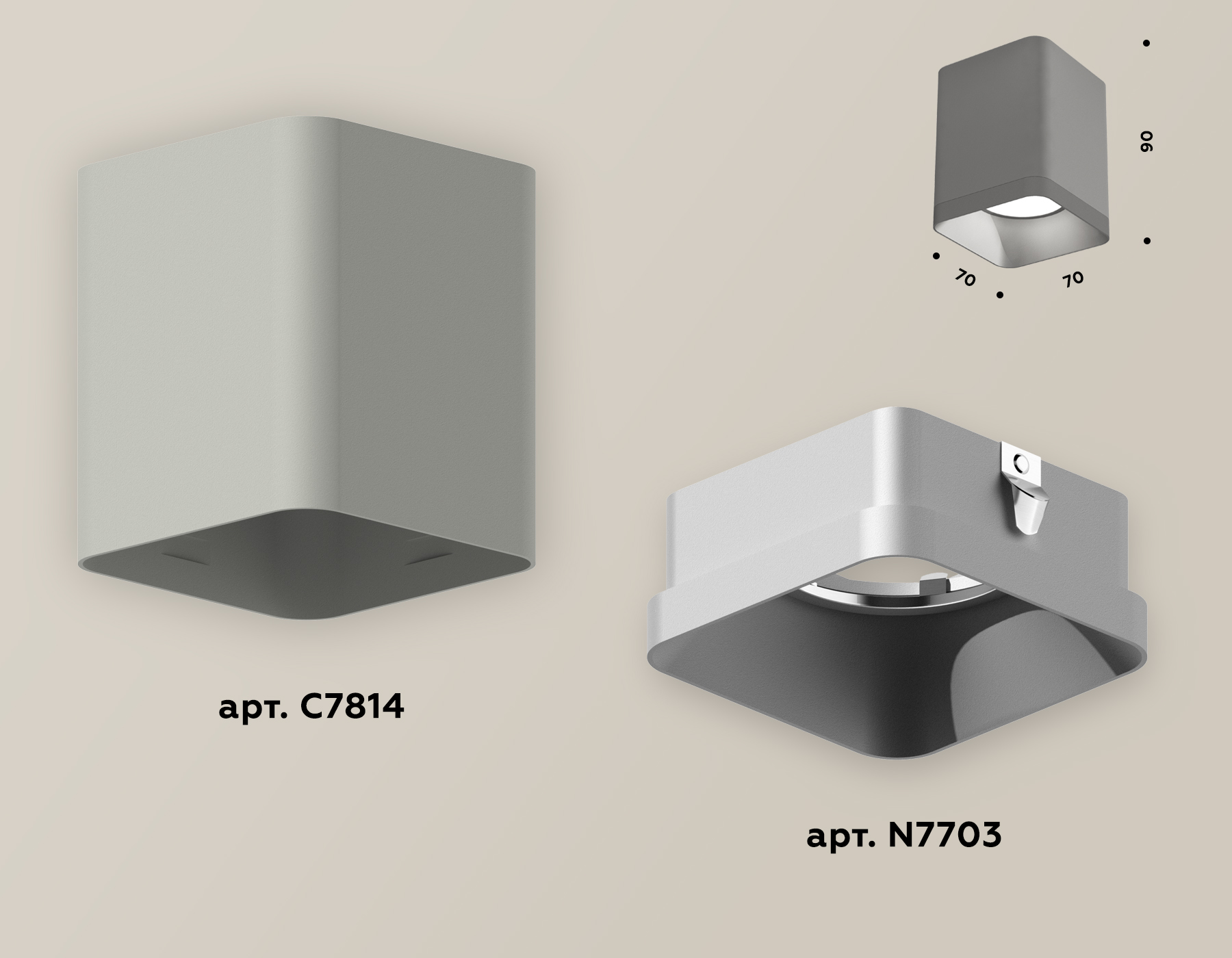 Накладной светильник Ambrella Light Techno XS7814003 (C7814, N7703)