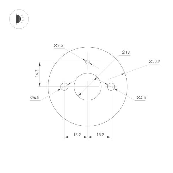Настенный светильник Arlight SP-Vinci-S600x55-7W Day4000 034170